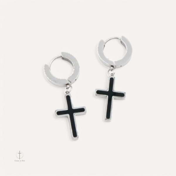 Boucles d'oreilles croix : accessoire tendance