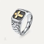 Bague Croix Élégante pour Homme