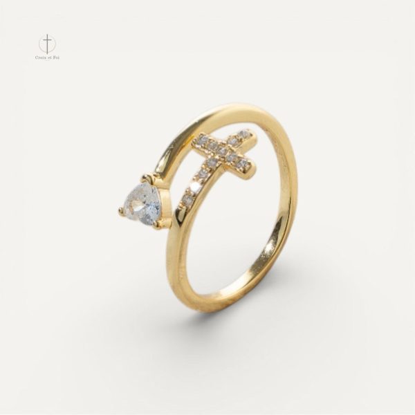 bague-croix-elegante-pierre-precieuse-1 Bague Croix Élégante avec Pierre Précieuse