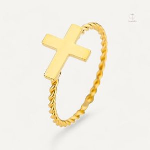 Bague Croix d'Éternité en design élégant
