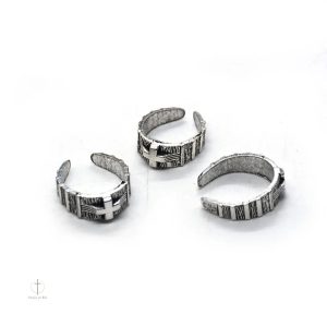 Bijou tendance, bague croix ajustable pour toutes les tailles