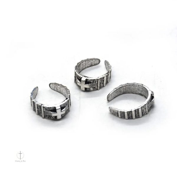 Bijou tendance, bague croix ajustable pour toutes les tailles