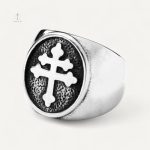 Bague Croix de Lorraine, style raffiné