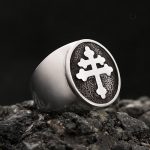 Bague Croix de Lorraine, artisanat de qualité
