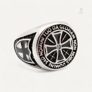 Bague Croix Templier au design historique unique