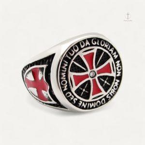 Bague Croix Templier, symbole de la chevalerie