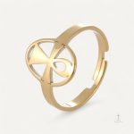 Bague Croix de Vie élégante en métal