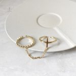 Bague moderne avec motif croisé en argent sterling