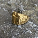 Bague Croix moderne pour homme