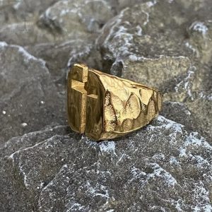Bague Croix moderne pour homme