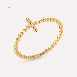 Bague Minimaliste Croix en métal simple et élégant