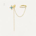 Boucles d'oreilles Croix Cathare en design élégant