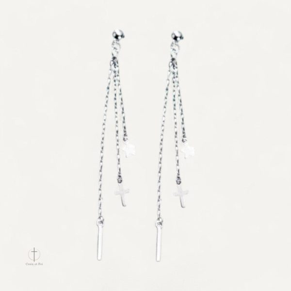 boucles-doreille-croix-fantaisie-1 Boucles d'oreilles croisées fantaisie en métal élégant