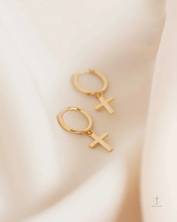 Accessoire mode croix divine en métal