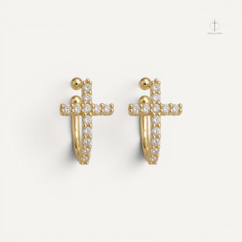 Boucles D'Oreilles Croix
