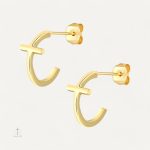 Boucles d'oreilles croisées pour femme élégantes et modernes