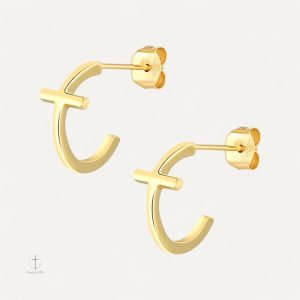 Boucles d'oreilles croisées pour femme élégantes et modernes
