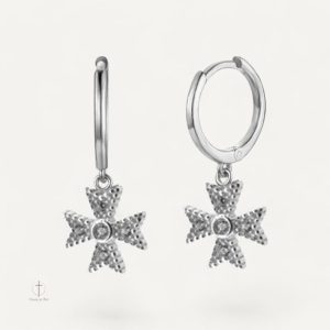 Boucles d'oreilles croisées avec éclat pour soirée