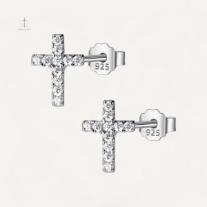 Bijoux croix en strass scintillants pour un look chic
