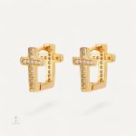 Boucles d'oreilles croisées en double design élégant