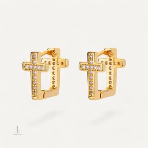 Boucles d'oreilles croisées en double design élégant