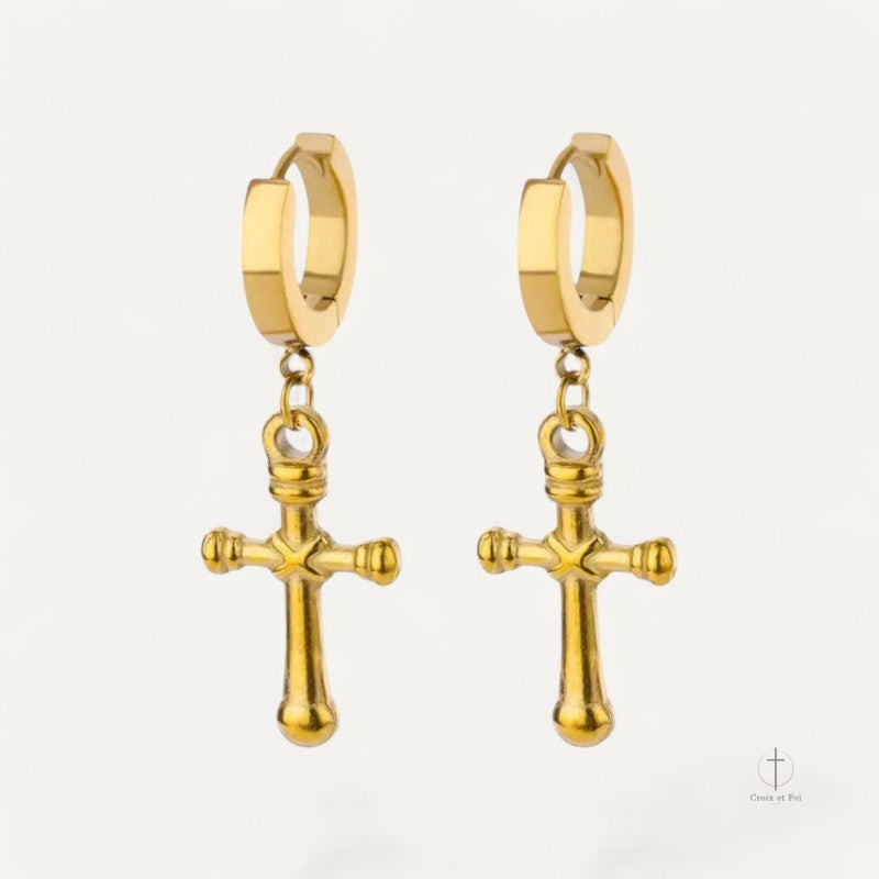 Boucles D'Oreilles Croix