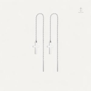 Créoles en croix raffinées pour une touche d'élégance