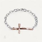 Bracelet Croix en Argent Unisex