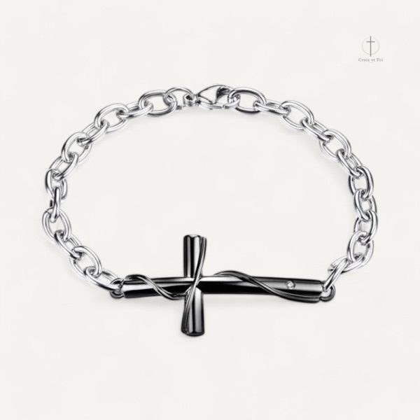 Bracelet en Argent avec design Croix