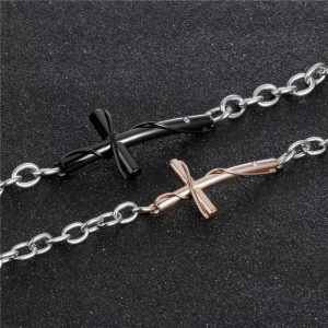 Accessoire Unisex en Argent avec Croix