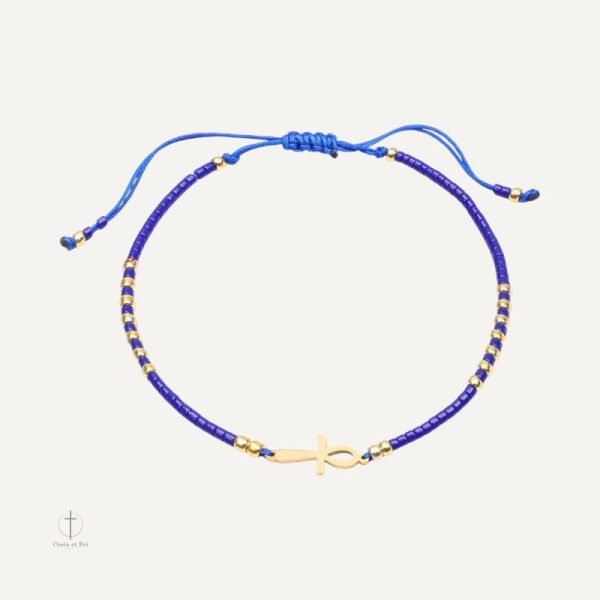 Accessoire tendance : bracelet avec croix égyptienne