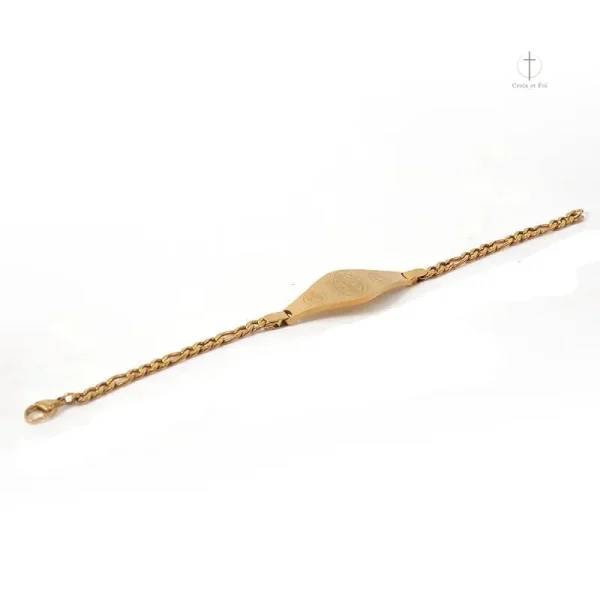 Accessoire tendance : bracelet en chaîne avec médaillon unique