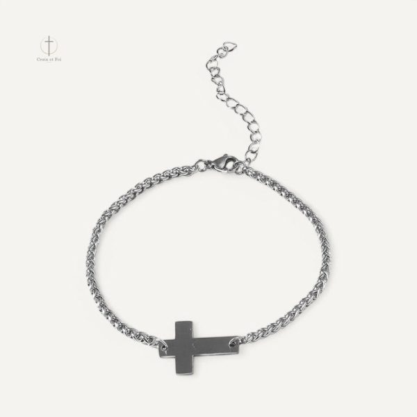 bracelet-chretien-homme-1 Bracelet Chrétien Homme en cuir avec croix distincte