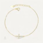 Bracelet Croix Ajustable en métal élégant