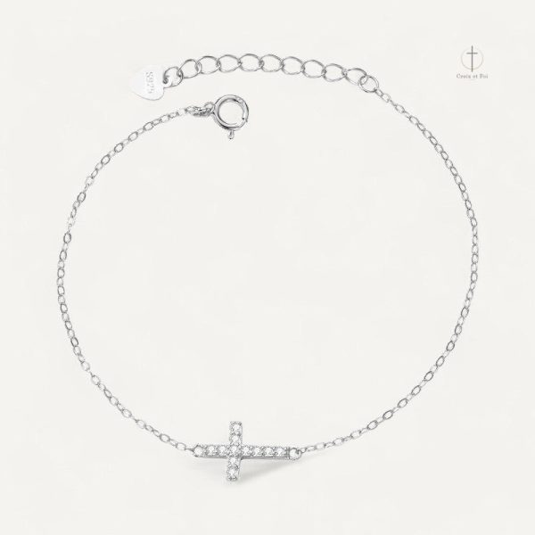 Design moderne de bracelet croix ajustable