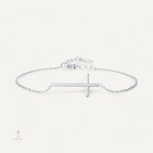 Bracelet Croix Argent pour Femme, élégant et tendance