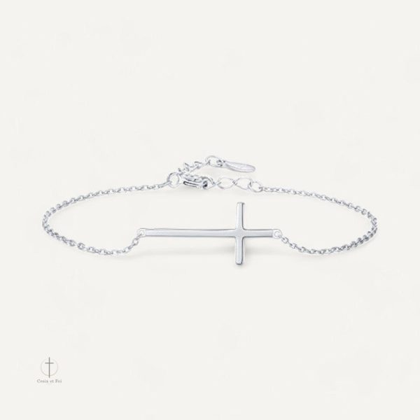 Bracelet Croix Argent pour Femme, élégant et tendance