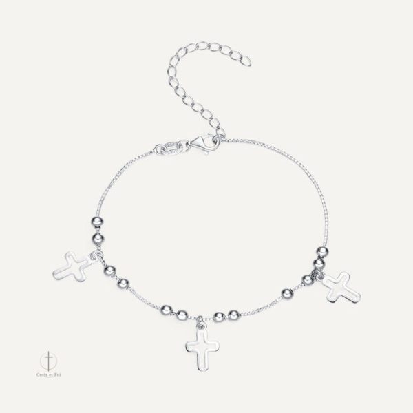 Bracelet Croix Argent