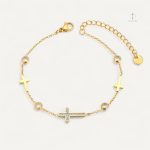 Bracelet Croix Brillant élégant et scintillant
