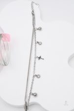 Bracelet Croix orné de charms scintillants
