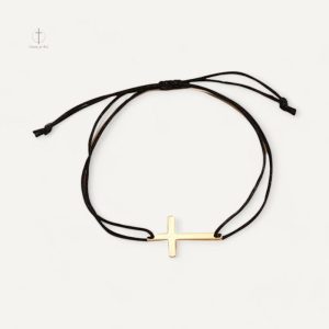 Bracelet Croix en Cordon