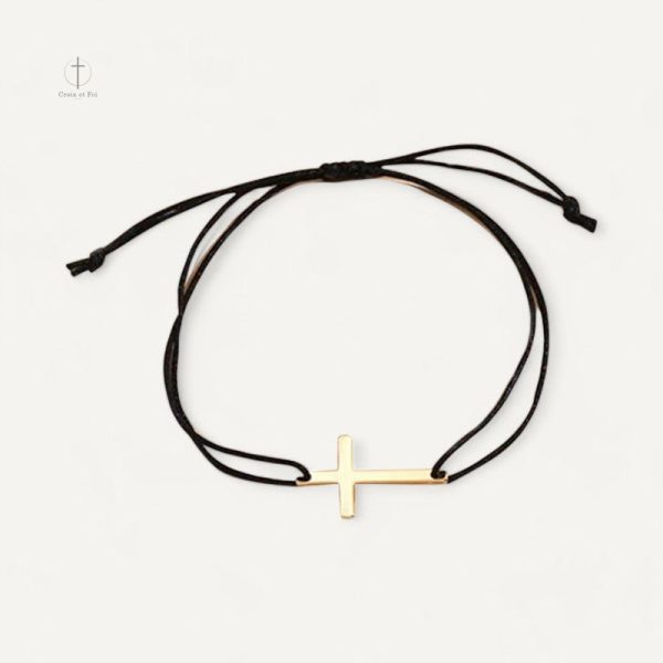 Bracelet Croix en Cordon