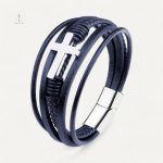 Accessoire en Cuir pour homme avec Croix