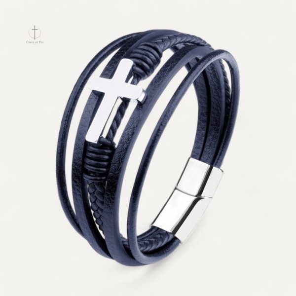 Accessoire en Cuir pour homme avec Croix