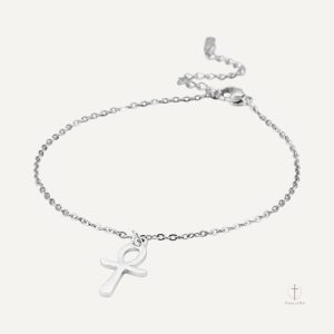 Bracelet Croix de Vie avec finition polie et brillante