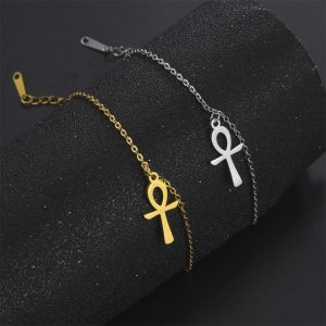 Bracelet Croix minimaliste, symbole de spiritualité