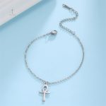 Bracelet Croix en cuir, style décontracté et tendance