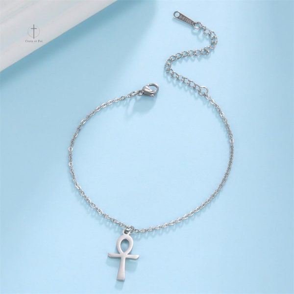 Bracelet Croix en cuir, style décontracté et tendance