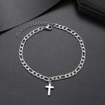 Bracelet en croix avec finition brillante et moderne