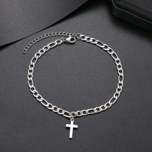 Bracelet en croix avec finition brillante et moderne